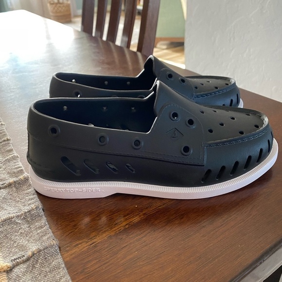 Sperry  Ao Float Black top-slider Women’s size 6 NWOT - Picture 4 of 11